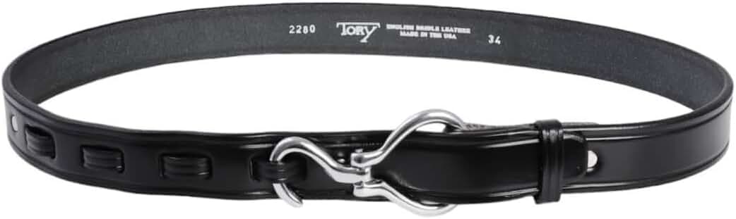 トリーレザー ブラックブライドルレザーベルト 34 TORY LEATHER/トリーレザー Bridle Leather Spur Belt | BEAVER